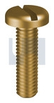 M4x50 METAL THREAD PAN SLOT BRASS