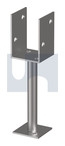 M12x100X200 POST SUPPORT H/DUTY HDG