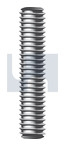 1/2x3ft BSW ALLTHREAD ROD LEFT HAND PLAIN