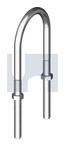 1/4x 3/4NB BSW U BOLT ROUND KIT Z/P