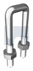 M10x42X86 U BOLT SQUARE KIT HDG