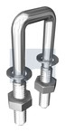 M12x67X90 U BOLT SQUARE KIT SPRING WASH HDG