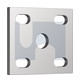 90xx100x8 FISH PLATE FOR 40mm-50mm AXLE HDG