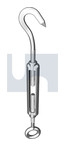 M8x125 TURNBUCKLE HOOK+EYE HDG
