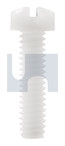 1/4x 3/4 UNC FILLISTER SLOT MACHINE SCREW NYLON