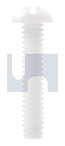10-24x 5/8 UNC ROUND SLOT MACHINE SCREW NYLON