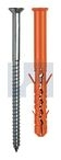 10x100/50 MBR-ST NYLON FRAME PLUG Z/P