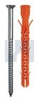 10x160/90 MB-ST NYLON FRAME PLUG Z/P