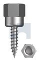 M10x25 VERTICAL HANGER T17 TIMBER Z/P