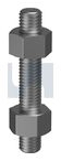1x275 UNC STUD BOLT & NUT KIT XYLAN BLUE