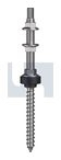 M10x250 NW21 SOLAR SCREW KIT DUAL THRD Gr304