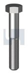 M24-2.00x130 METRIC FINE HEX BOLT Z/P