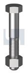 M10x140 HEX BOLT & NUT PLAIN