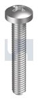 M6x25 L0 METAL THREAD PAN PHIL Z/P