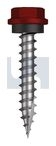 #10-12x30 DS TYPE 17 HEX HEAD + WASHER MANOR RED -CL4