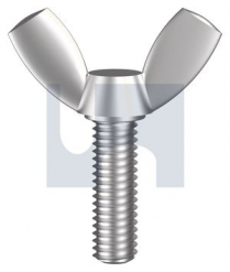 M5x20 METAL THREAD WING SCREW Gr304