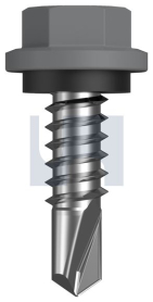 #14-14x22 METAL SDS HEX HEAD + WASHER BLUEGUM -CL4