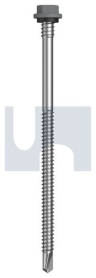 #14-14x125 METAL SDS HEX + WASHER + XGRiP BLUEGUM -CL4
