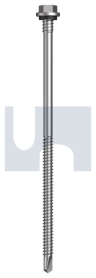 #14-14x150 METAL SDS HEX + WASHER + XGRiP BLUEGUM -CL4