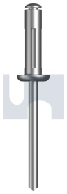 #68 RIVET DOME TRIFORM PLAIN