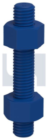 5/8x105 UNC STUD BOLT & NUT KIT XYLAN BLUE