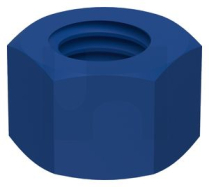 1-1/4x UN8 HEAVY HEX NUT ZINC PLATED & XYLAN BLUE