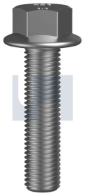 M8x30 FLANGED HEX BOLT NO SERR HOT DIP GALVANISED