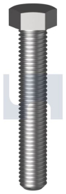 M20x120 HEX SET SCREW HOT DIP GALVANISED