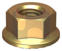 M10-1.25 METRIC FINE SERRATED HEX FLANG ZINC YELLOW PASSIVAT