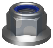 M12 HEX FLANGE NYLOC NUT [NO SERR] ZINC PLATED