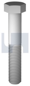 M8x80 HEX BOLT ZINC FLAKE SILVER >1000HRS