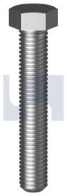 M30x90 HEX SET SCREW ZINC PLATED