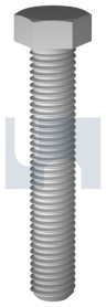 M20x180 HEX SET SCREW ZINC FLAKE SILVER >1000HRS