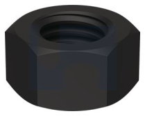M3 HEX NUT ZINC BLACK PASSIVATE