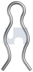 #5 HAIR PIN RETAINER CLIP ZINC PLATED