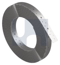 30mmxT=0.8m BRACING STRAP PUNCHED 316 STAINLESS