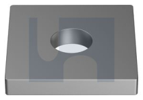 M10x40x6 FLAT PLATE FITTING 1 HOLE HOT DIP GALVANISED