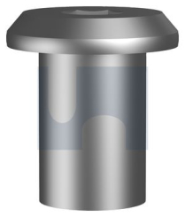 M6x12 FURNITURE CONNECTOR NUT NICKEL PLATED