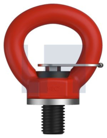 M8 LIFTING SWIVEL EYE BOLT - KEY POWDER COAT
