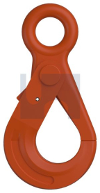 6mm SAFETY HOOK WITH EYE POWDER COAT