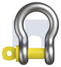 22mm LIFTING BOW SHACKLE SCREW PIN HOT DIP GALVANISED