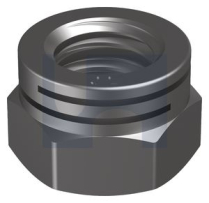 M8 ESL DUAL SLOT SELF LOCK NUT 304 STAINLESS