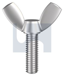 M8x25 METAL THREAD WING SCREW 304 STAINLESS
