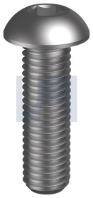 M6x40 BUTTON HEAD SOCKET SCREW HEX ZINC PLATED