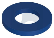 3/8 FLAT RND SAMPSON WASHER XYLAN BLUE