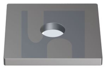 M30x75x10 SQUARE WASHER HOT DIP GALVANISED