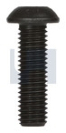 1/4x 3/8 UNC  Blk Button Head Socket  Screw