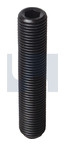 1/4x 5/8 UNF  Blk Socket Grub Screw Knurled Cup Point