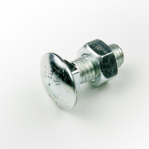 3/8x1 BSW Z/P Cup Hd Bolt & Nut-200