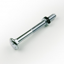 3/8x3.1/2 BSW Z/P Cup Hd Bolt & Nut-100